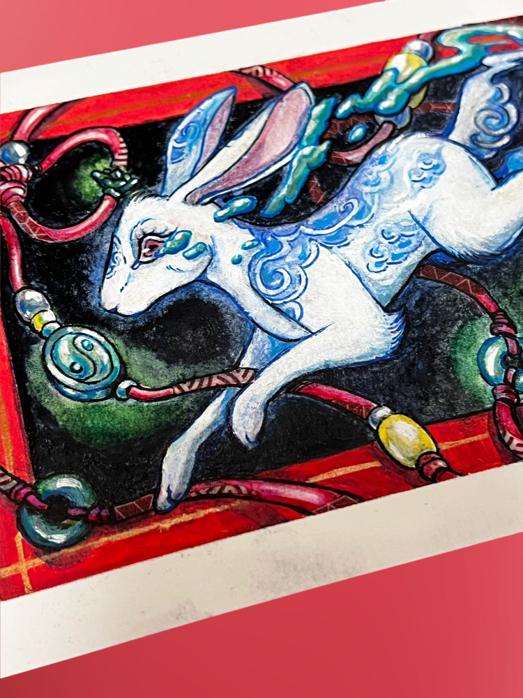 Sabrina Fasanella Traditional Art piece #194 - The 4"x 6"- Chinese Zodiac Show