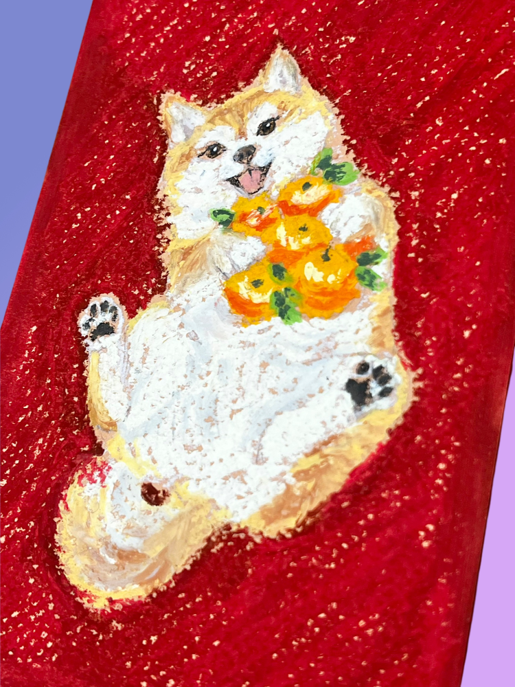 Yee Paints Traditional Art piece #124 Dog -  The 4"x 6"- Chinese Zodiac Show