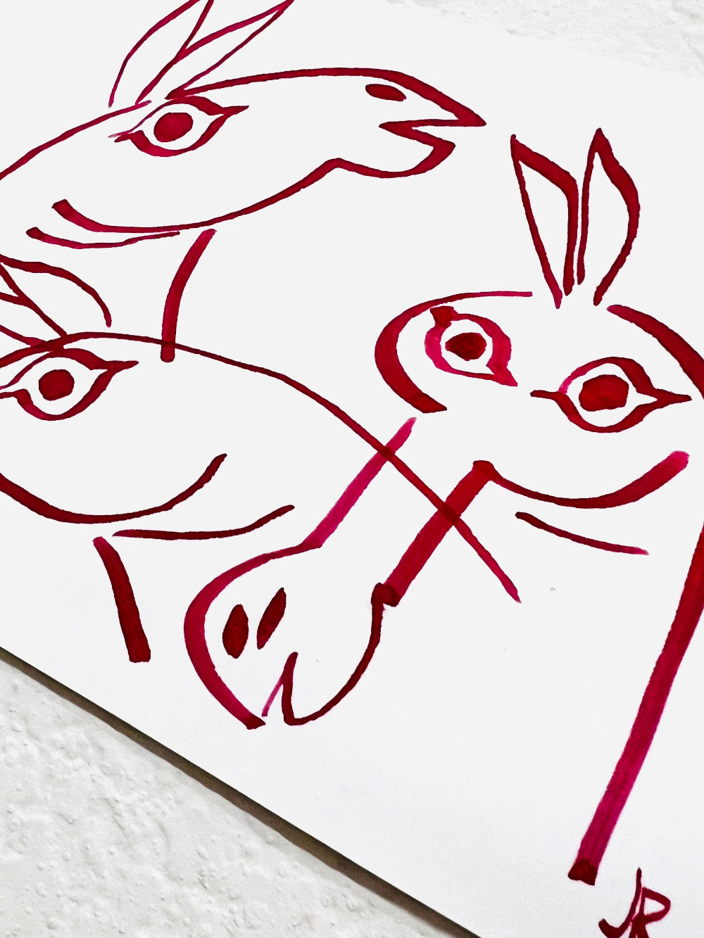 Justin Rodrigues Traditional Art piece #103-  The 4"x 6"- Chinese Zodiac Show
