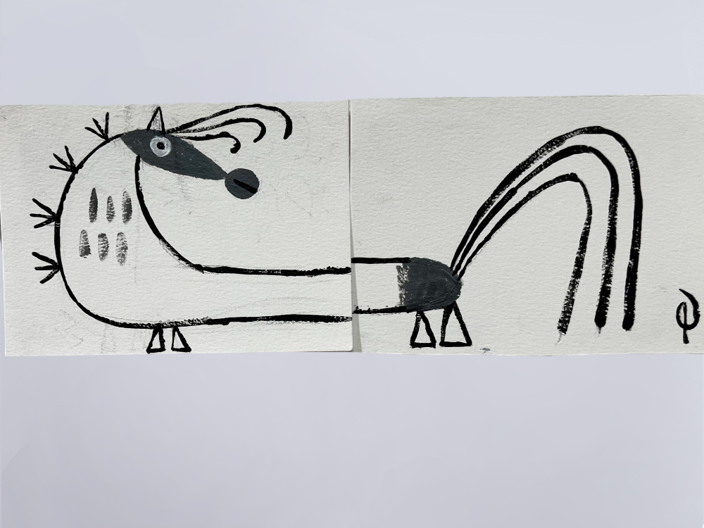 Pakoto Martinez Traditional Art piece #113 -  The 4"x 6"- Chinese Zodiac Show