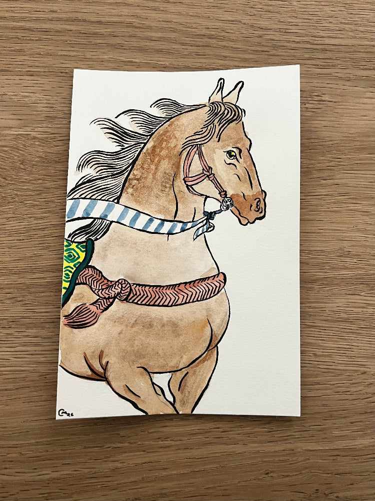 Chris Marino Traditional Art piece #130 -  The 4"x 6"- Chinese Zodiac Show