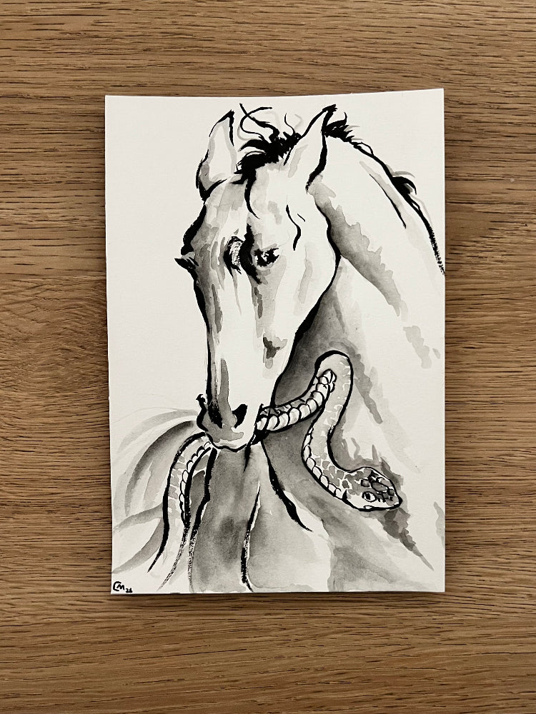 Chris Marino Traditional Art piece #131 -  The 4"x 6"- Chinese Zodiac Show