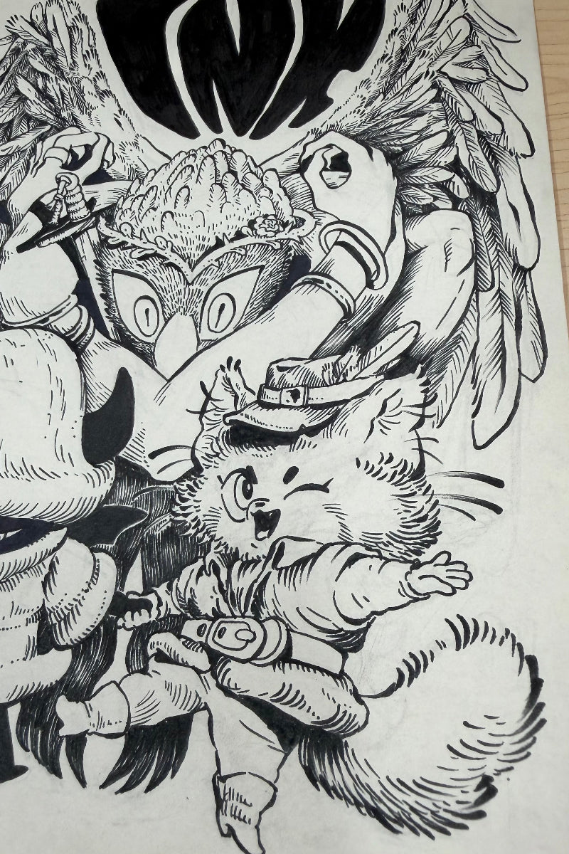 Violaine Briat - Original Drawing #3 - Lux Humans Gallery Fundraiser