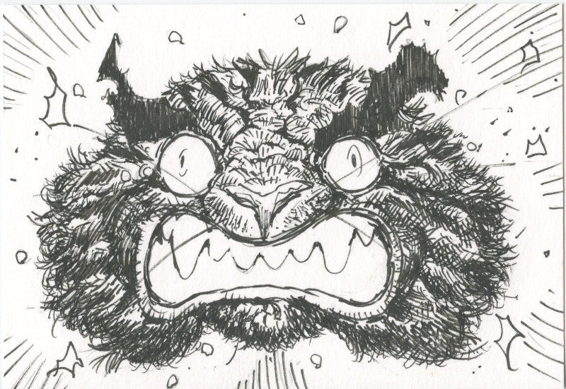 Ian Higginbotham Traditional Art piece #191 - The 4"x 6"- Chinese Zodiac Show