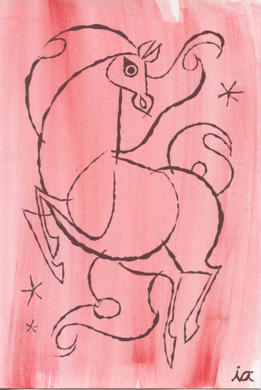 Izzy Abreau Traditional Art piece #55 -  The 4"x 6"- Chinese Zodiac Show