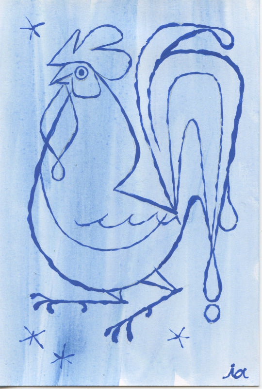 Izzy Abreau Traditional Art piece #56 -  The 4"x 6"- Chinese Zodiac Show