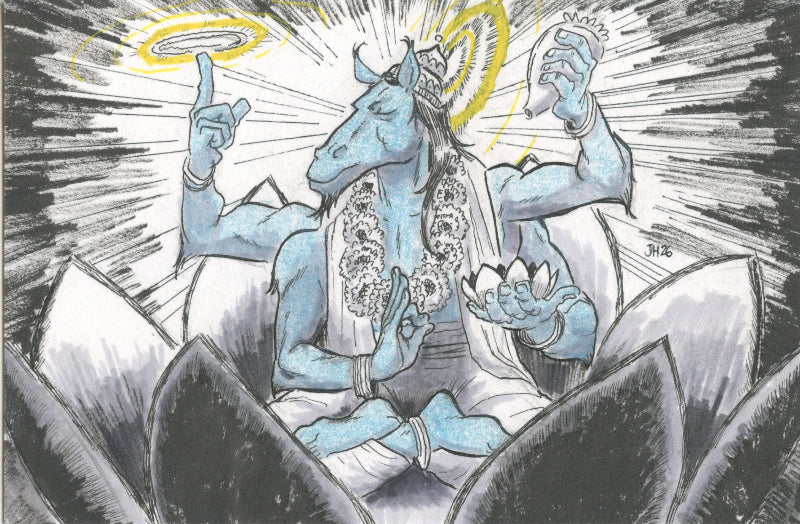 Jay Hasrajani Traditional Art piece #46 -  The 4"x 6"- Chinese Zodiac Show