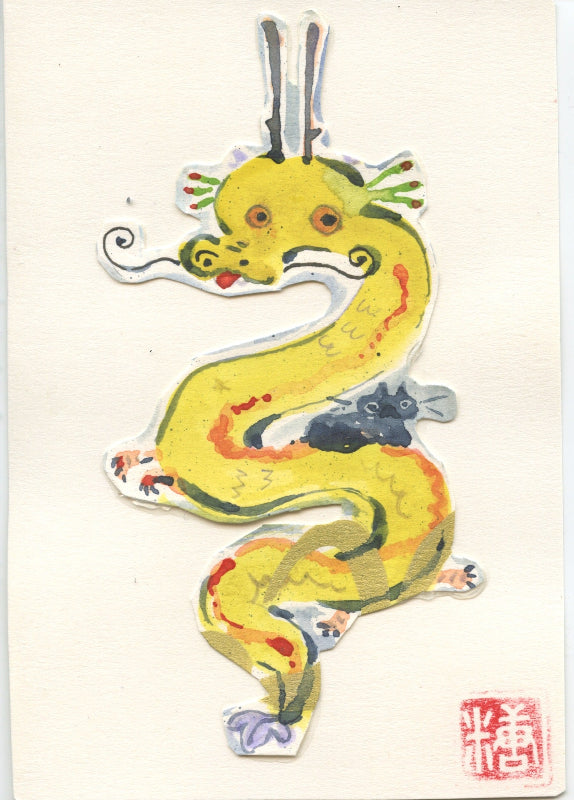 Justine King Traditional Art piece #47 -  The 4"x 6"- Chinese Zodiac Show