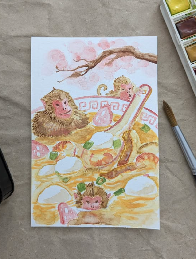 Michelle Chan Traditional Art piece #163 -  The 4"x 6"- Chinese Zodiac Show