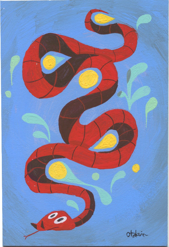 Oliver Akuin Traditional Art piece #195 - The 4"x 6"- Chinese Zodiac Show