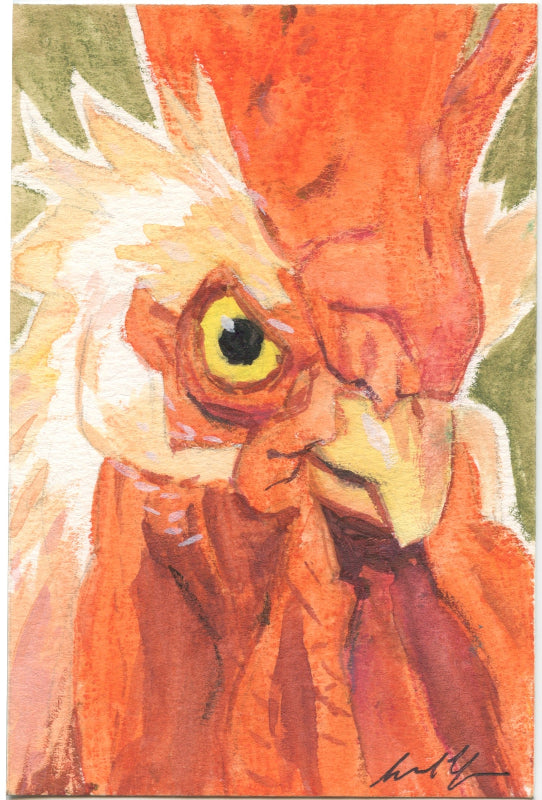 Samuel Youn Traditional Art piece #25 -  The 4"x 6"- Chinese Zodiac Show