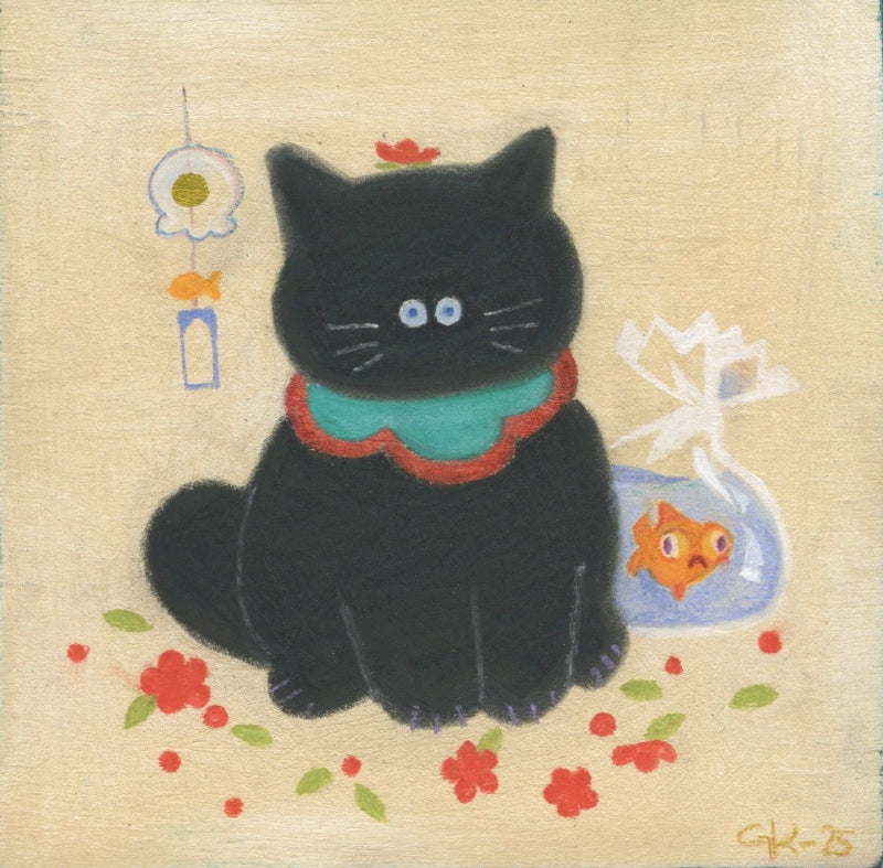 Grace Kum -Prize - Original Art- Maneki Neko Exhibition