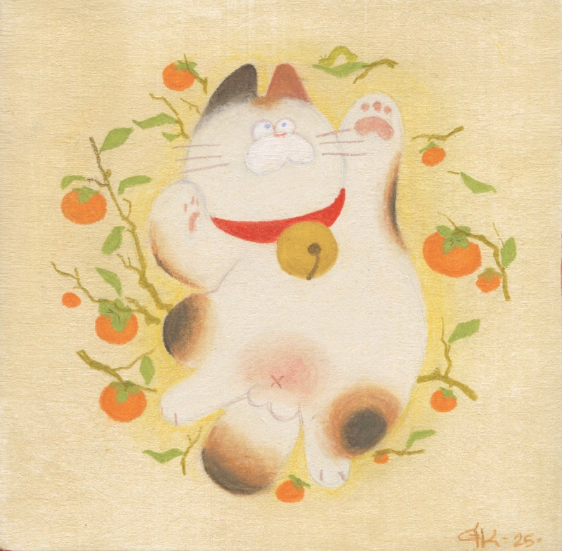 Grace Kum -Plenty - Original Art- Maneki Neko Exhibition