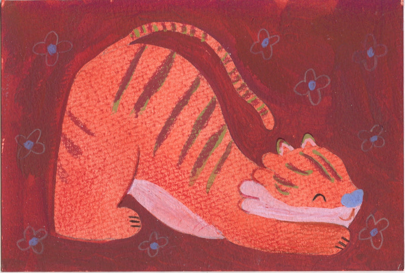 Katie Mai Traditional Art piece #86 -  The 4"x 6"- Chinese Zodiac Show