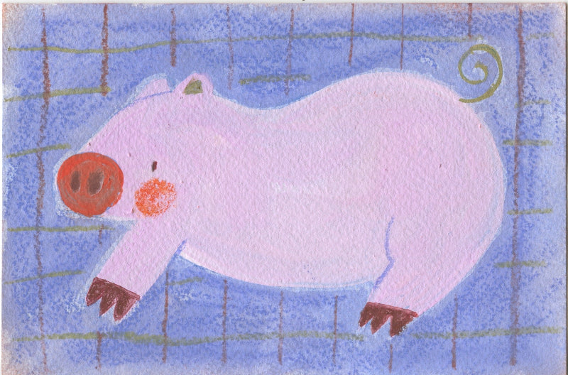 Katie Mai Traditional Art piece #95-  The 4"x 6"- Chinese Zodiac Show