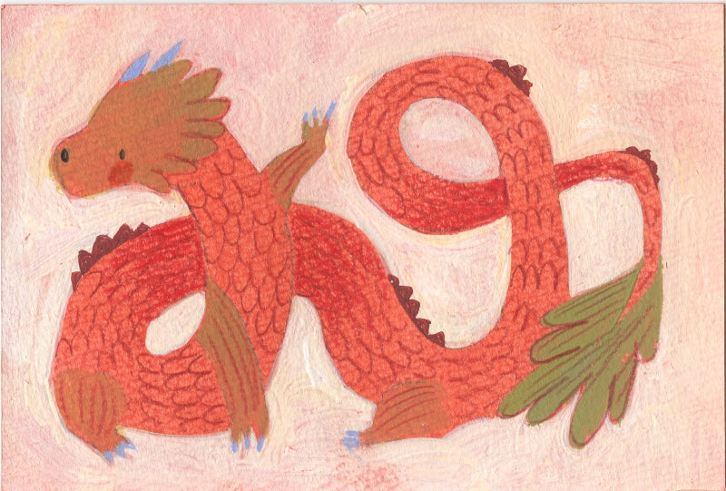 Katie Mai Traditional Art piece #88 -  The 4"x 6"- Chinese Zodiac Show