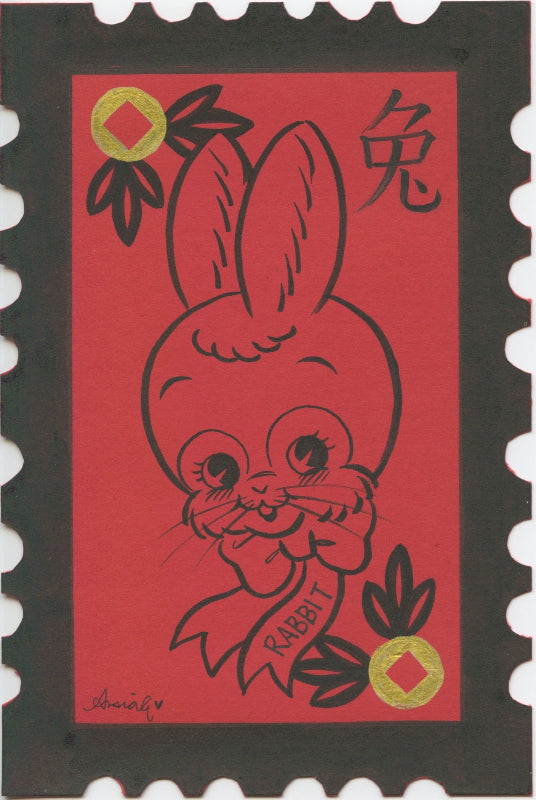 Asia Ellington Traditional Art piece #75 -  The 4"x 6"- Chinese Zodiac Show