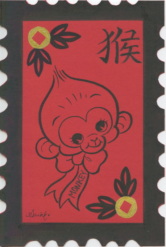 Asia Ellington Traditional Art piece #80 -  The 4"x 6"- Chinese Zodiac Show