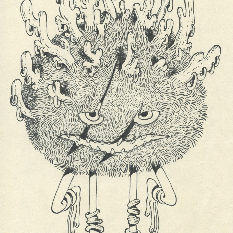 Violaine Briat - Original Drawing #1 - Lux Humans Gallery Fundraiser