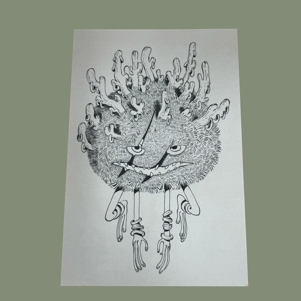 Violaine Briat - Original Drawing #1 - Lux Humans Gallery Fundraiser