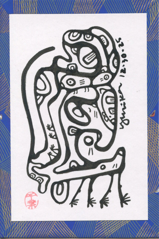 Yurika Chiba Traditional Art piece #127 -  The 4"x 6"- Chinese Zodiac Show
