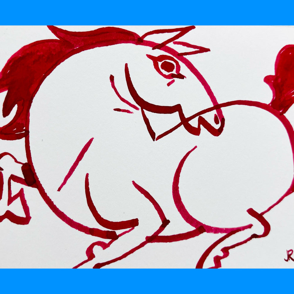 Justin Rodrigues Traditional Art piece #106 -  The 4"x 6"- Chinese Zodiac Show