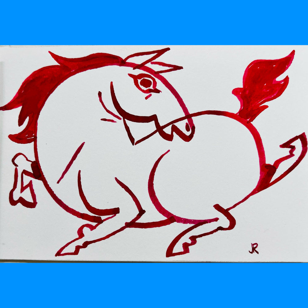 Justin Rodrigues Traditional Art piece #106 -  The 4"x 6"- Chinese Zodiac Show