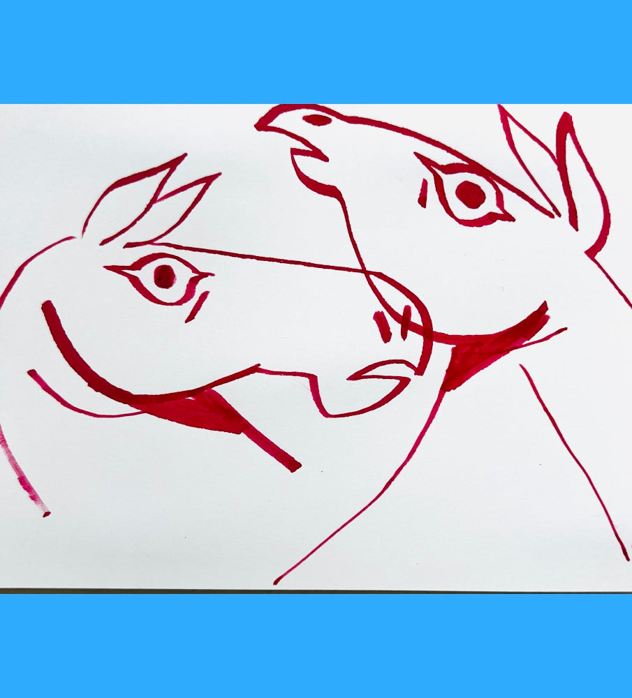 Justin Rodrigues Traditional Art piece #107 -  The 4"x 6"- Chinese Zodiac Show