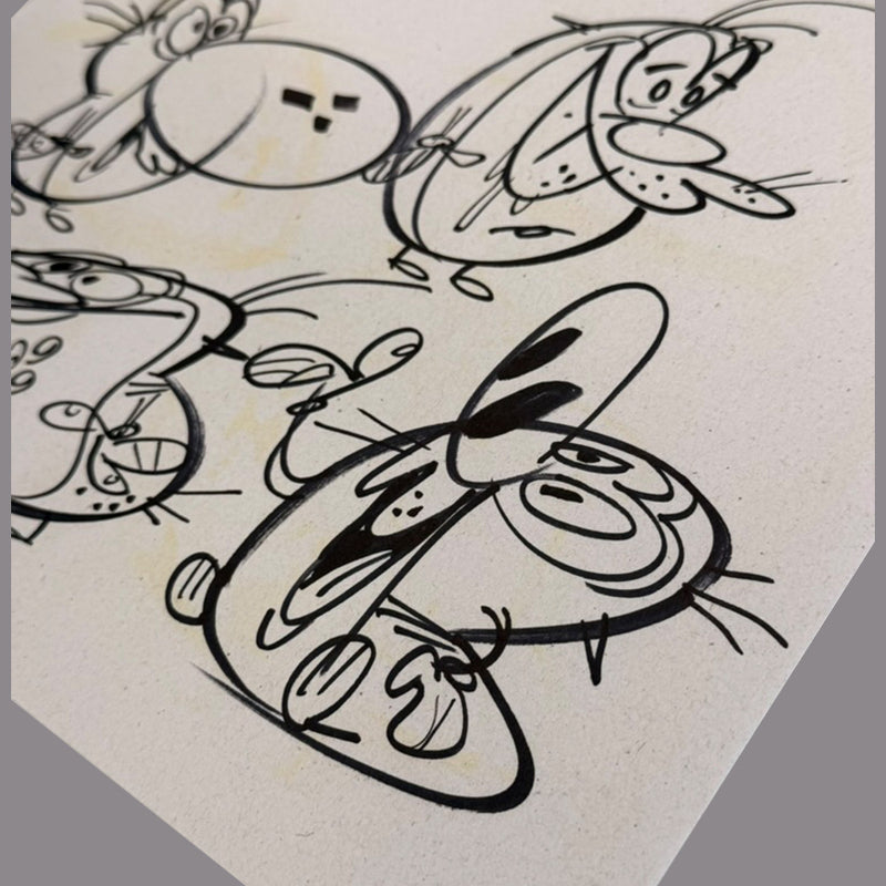 Marc Perry - Original Sketches #12 - Lux Humans Gallery Fundraiser
