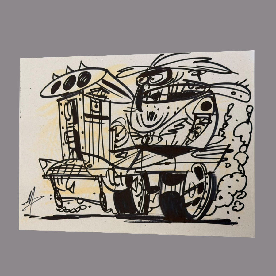 Marc Perry - Original Sketches #6 - Lux Humans Gallery Fundraiser