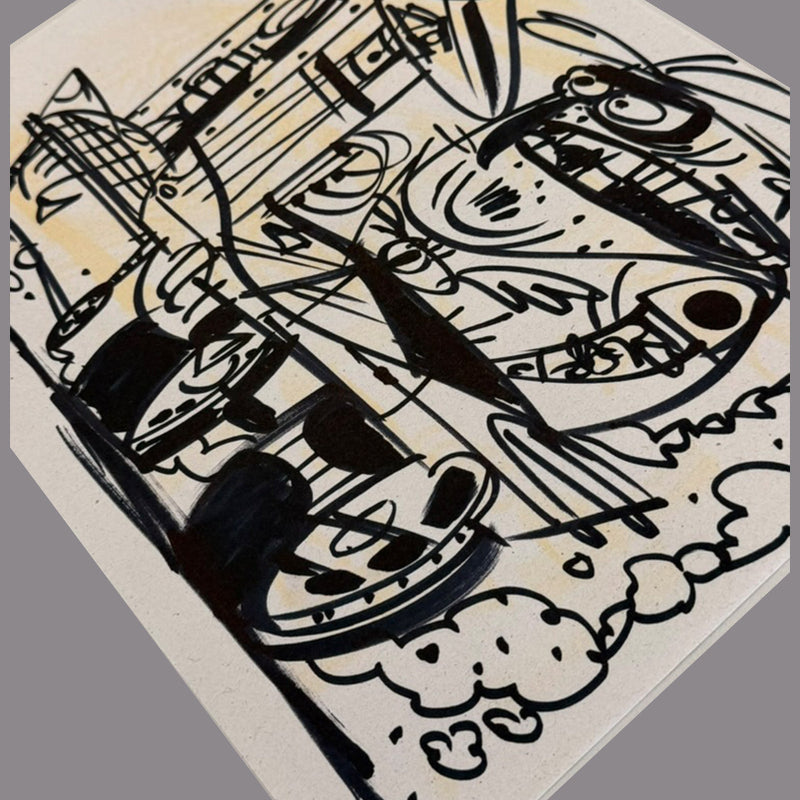 Marc Perry - Original Sketches #6 - Lux Humans Gallery Fundraiser