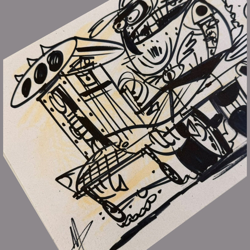 Marc Perry - Original Sketches #6 - Lux Humans Gallery Fundraiser