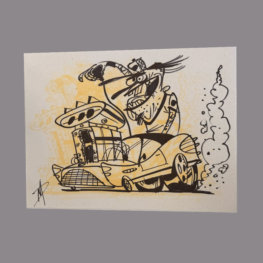 Marc Perry - Original Sketches #13 - Lux Humans Gallery Fundraiser