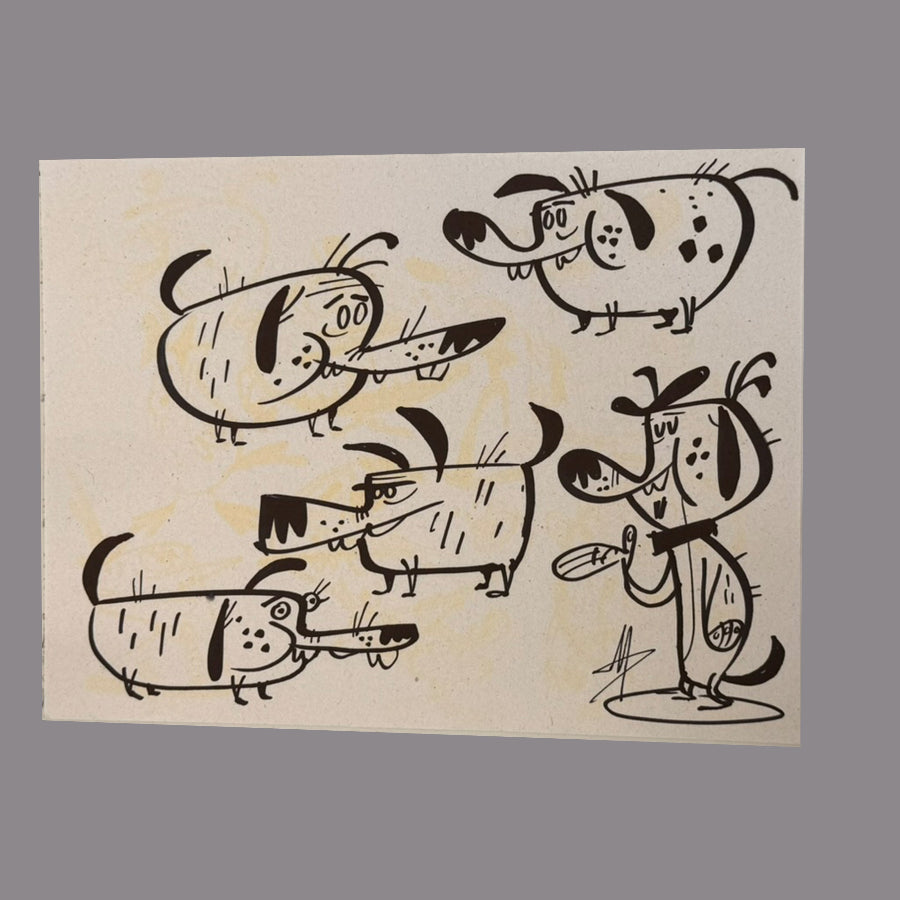 Marc Perry - Original Sketches #7 - Lux Humans Gallery Fundraiser