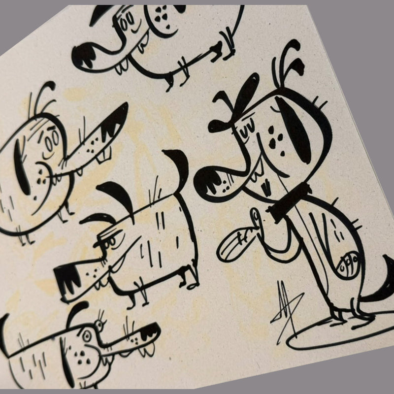 Marc Perry - Original Sketches #7 - Lux Humans Gallery Fundraiser