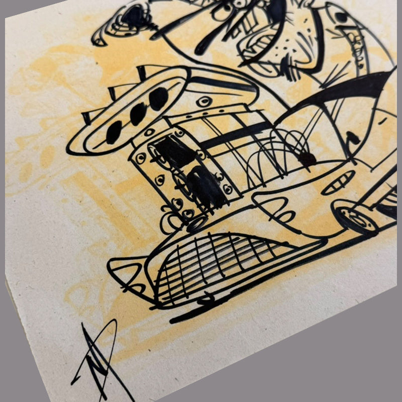 Marc Perry - Original Sketches #13 - Lux Humans Gallery Fundraiser