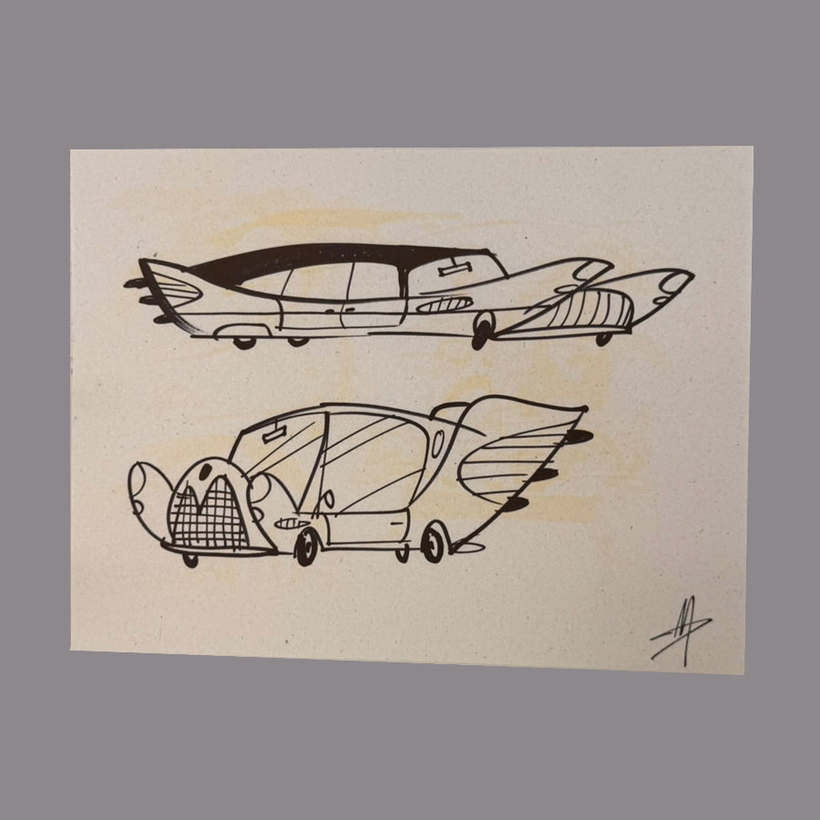 Marc Perry - Original Sketches #8 - Lux Humans Gallery Fundraiser