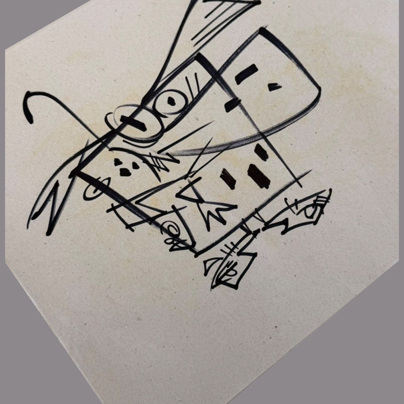 Marc Perry - Original Sketches #14 - Lux Humans Gallery Fundraiser