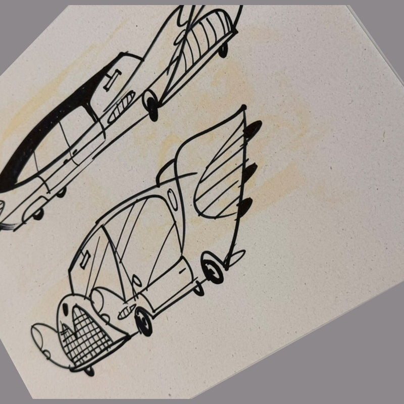 Marc Perry - Original Sketches #8 - Lux Humans Gallery Fundraiser