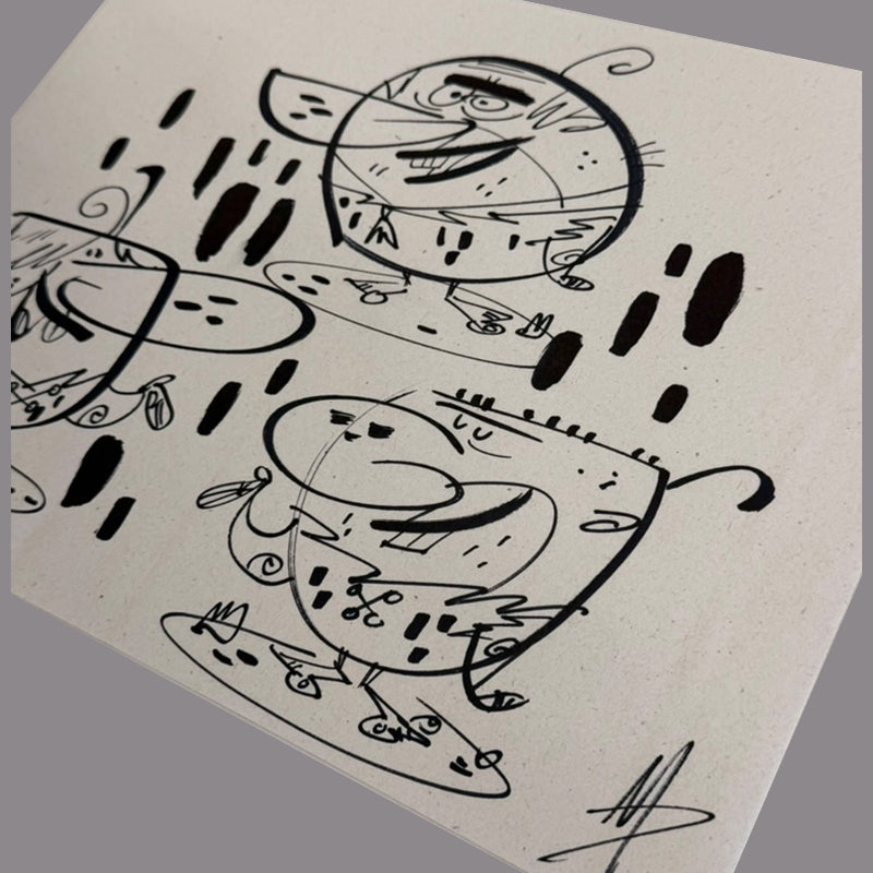 Marc Perry - Original Sketches #15 - Lux Humans Gallery Fundraiser