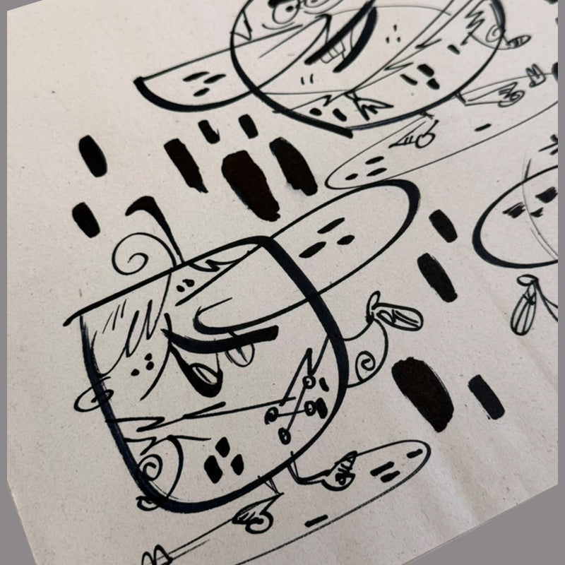 Marc Perry - Original Sketches #15 - Lux Humans Gallery Fundraiser