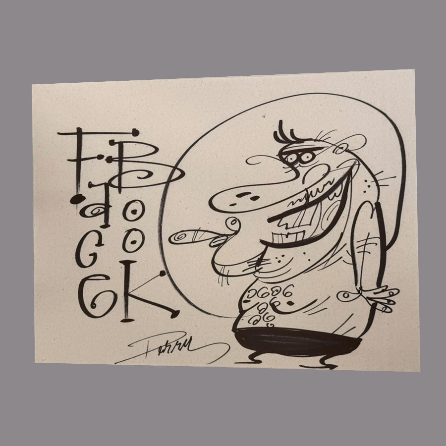 Marc Perry - Original Sketches #16 - Lux Humans Gallery Fundraiser