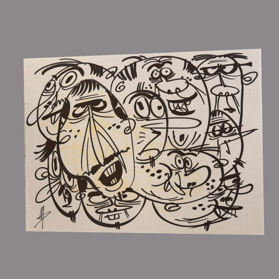 Marc Perry - Original Sketches #17 - Lux Humans Gallery Fundraiser