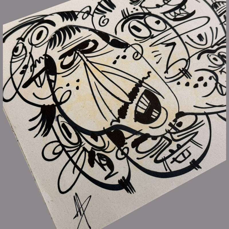 Marc Perry - Original Sketches #17 - Lux Humans Gallery Fundraiser