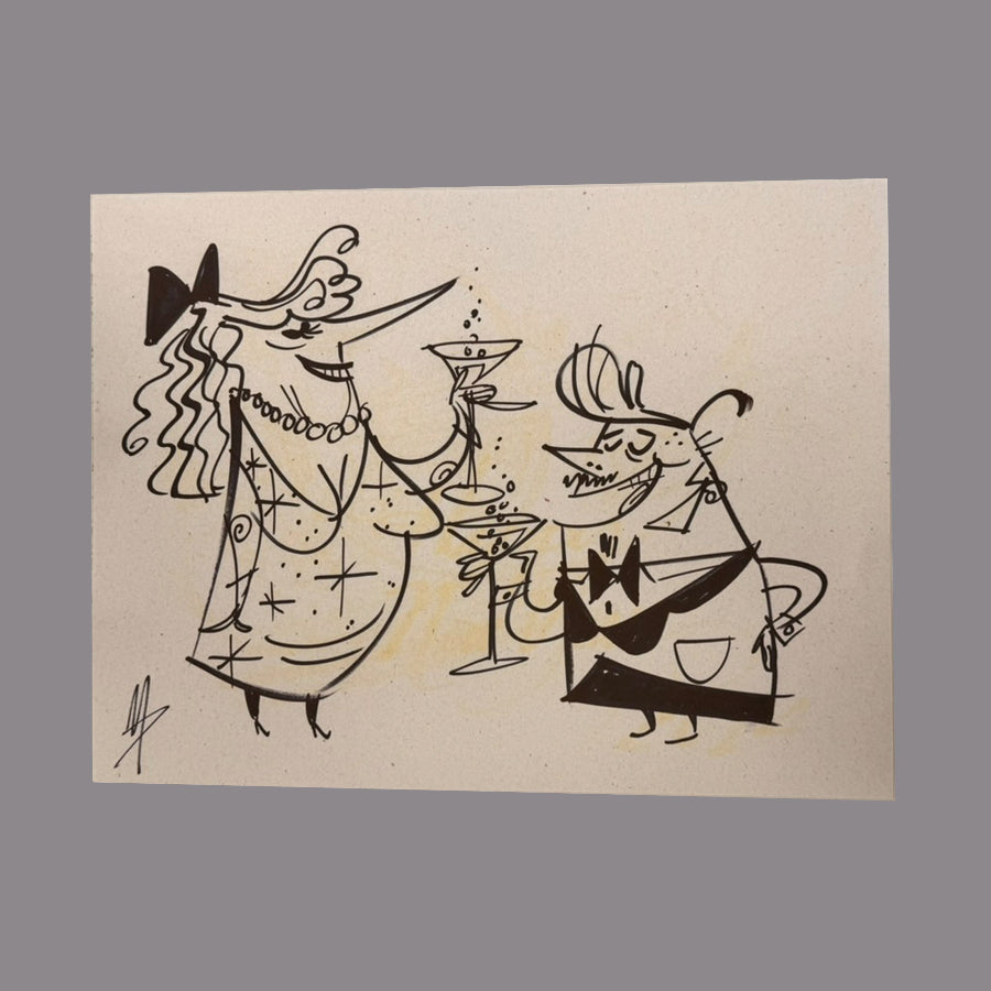 Marc Perry - Original Sketches #18 - Lux Humans Gallery Fundraiser