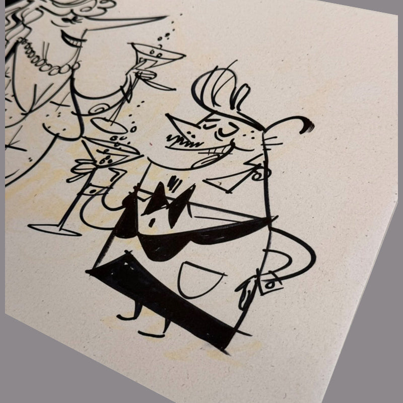 Marc Perry - Original Sketches #18 - Lux Humans Gallery Fundraiser
