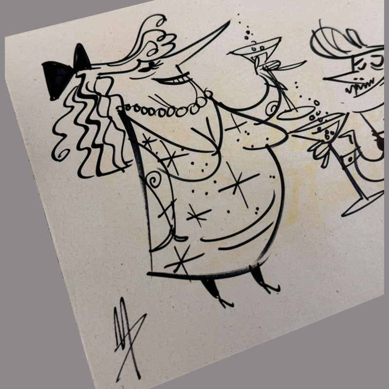 Marc Perry - Original Sketches #18 - Lux Humans Gallery Fundraiser