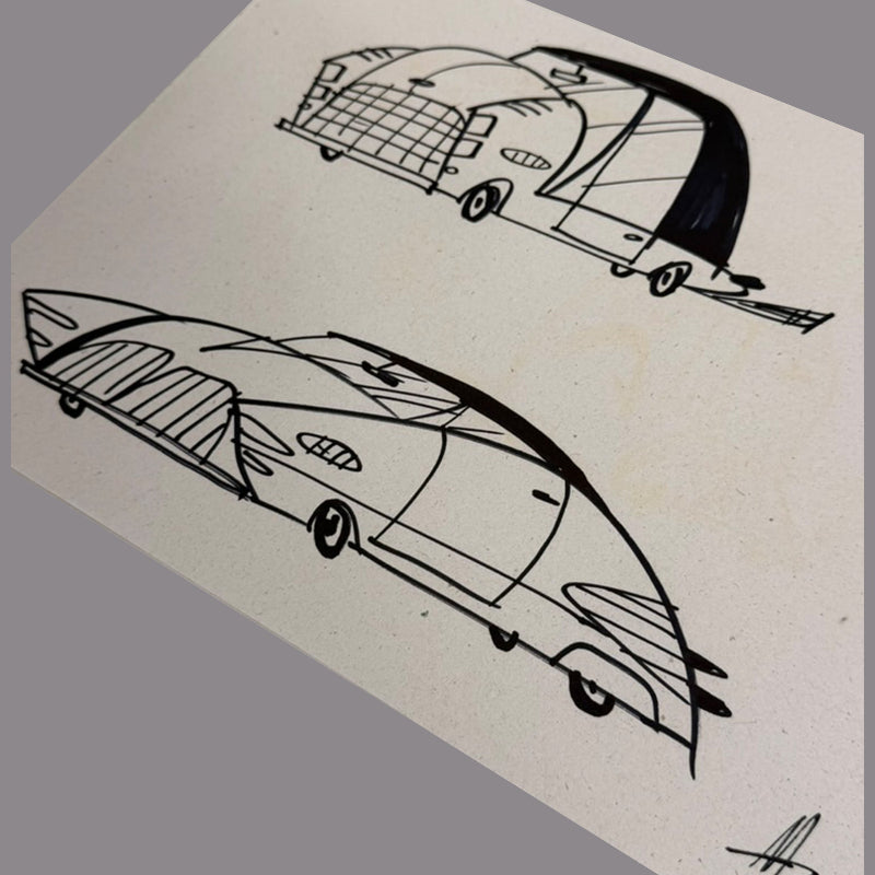 Marc Perry - Original Sketches #21 - Lux Humans Gallery Fundraiser