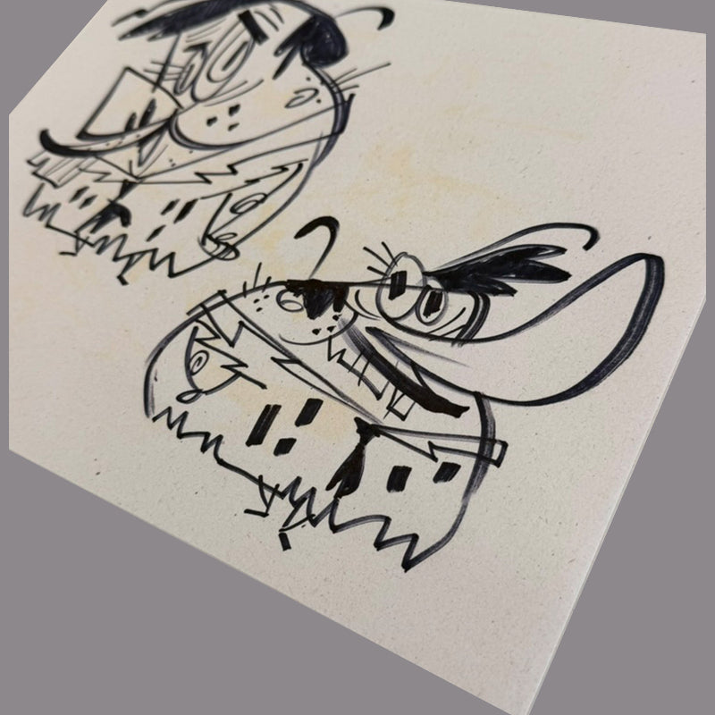 Marc Perry- Original Sketches #1 - Original Art - Lux Humans Fundraiser