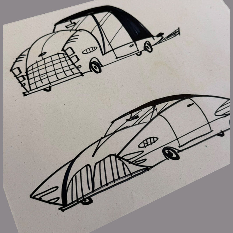 Marc Perry - Original Sketches #21 - Lux Humans Gallery Fundraiser